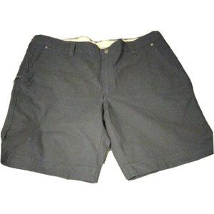 Columbia Cargo Chino Hiking Shorts Sz 38 (38x10) Blue Cotton Zip pocket